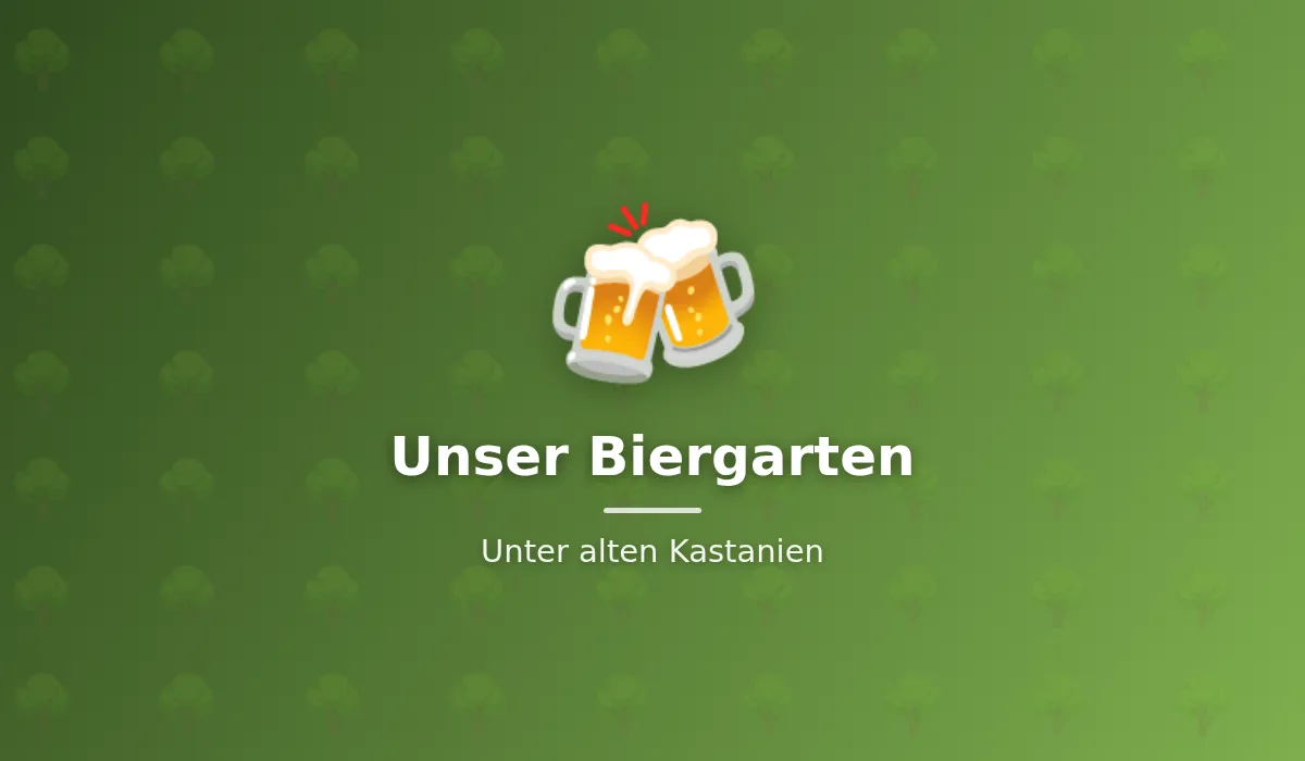 Biergarten des Brauereigasthofs Sonnenhof unter alten Kastanien