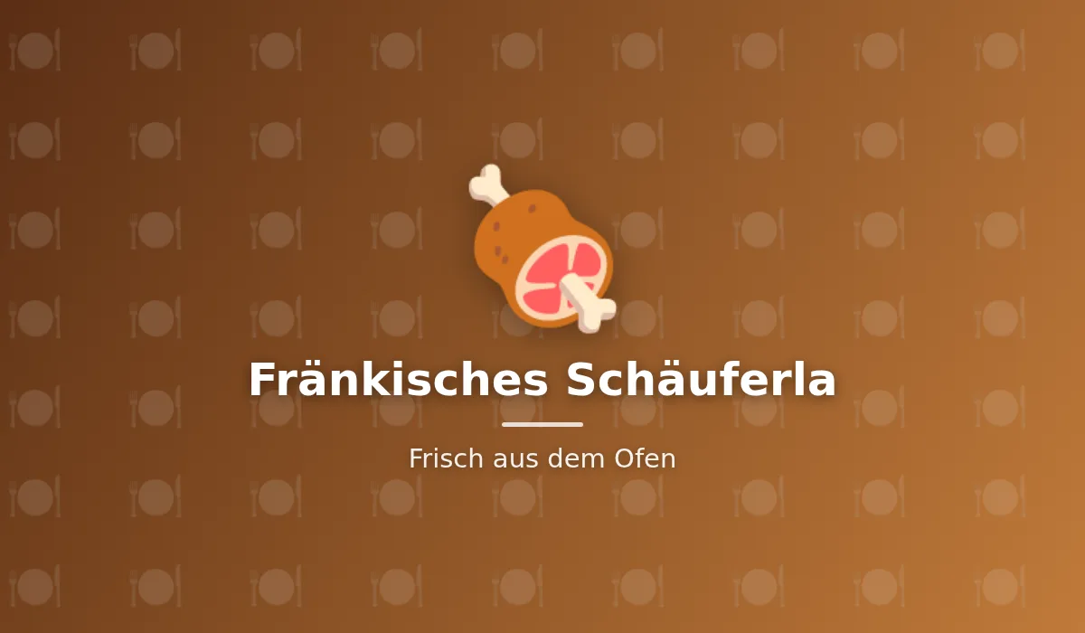 Fränkisches Schäuferla frisch aus dem Ofen